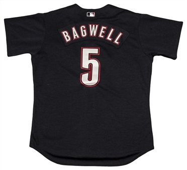 2000 Jeff Bagwell Game Used Houston Astros Black Alternate Jersey 